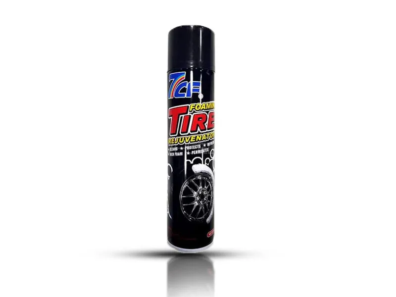 7CF Tire Foaming Cleaner Restores Shine & Cleans Rubber for a Fresh Look 650ml Big size Image-1