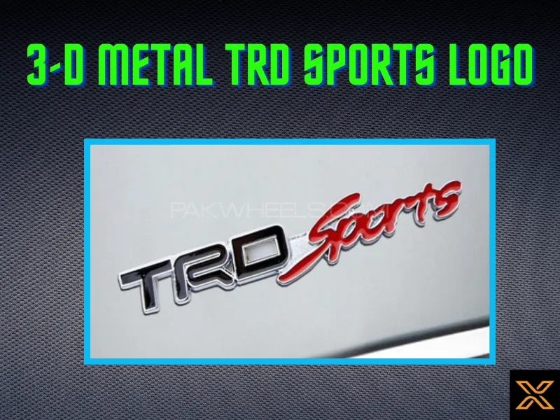3D Metal TRD Sports Logo Image-1