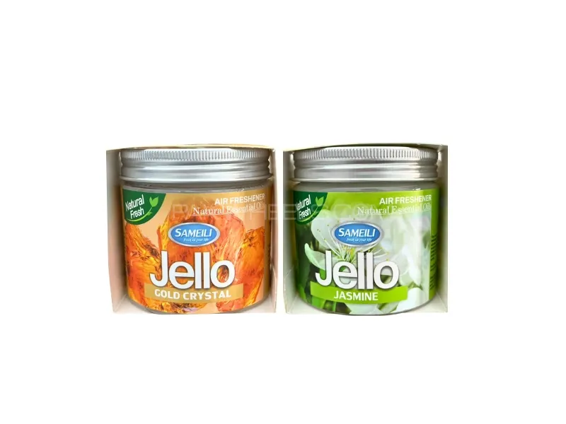  Jello Air Freshener Gel Pack Of 2  Gold Crystal & Jasmine | Perfume Gel Image-1