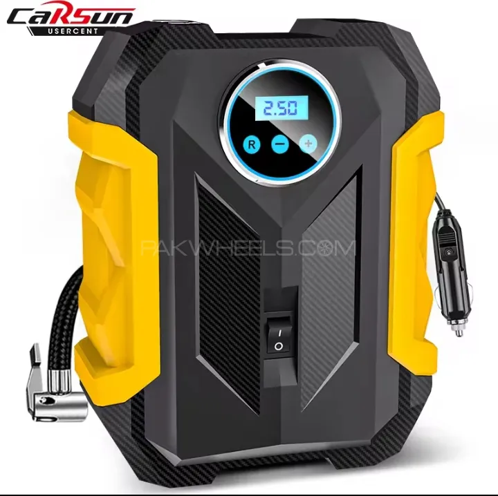 CaRSun UK Digital Tyre Inflator - Air Compressor Pump Automatic Image-1