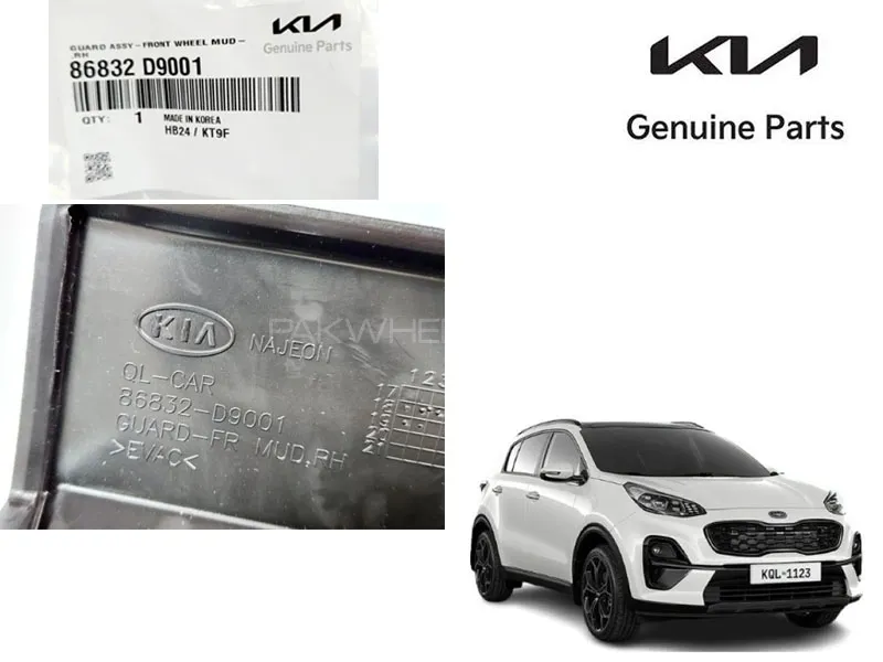 Genuine Mud Flap Front Right Side 1 Pc for KIA Sportage 2019 to 2024 Genuine Mud Flap Front Right Side 1 Pc for KIA Sportage 2019 to 2024 Image-3