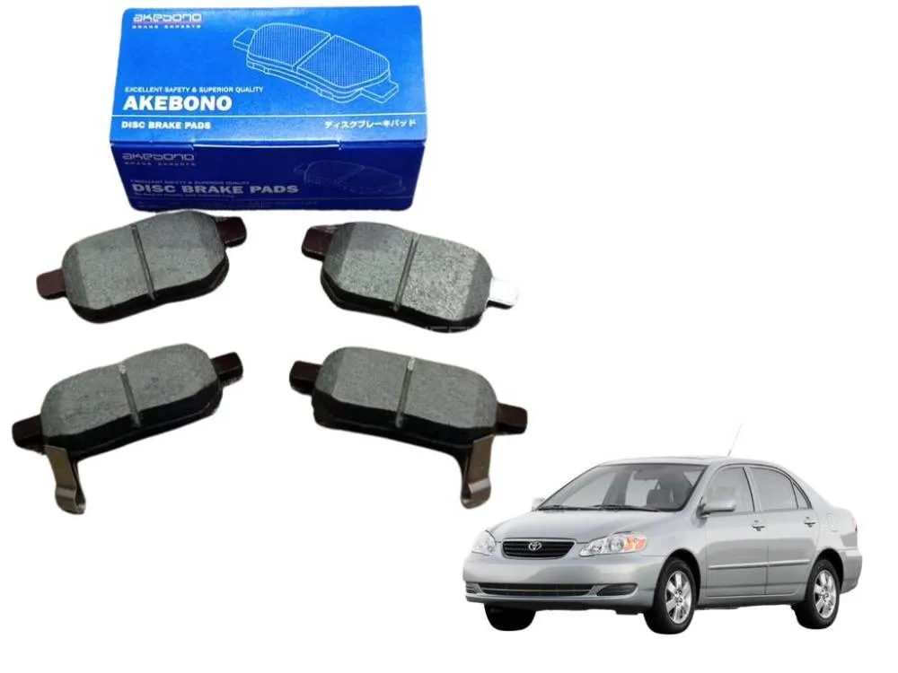 Toyota Corolla 2002-2008 Rear Disc Pad Akebono Japan AN-635 wk Image-1