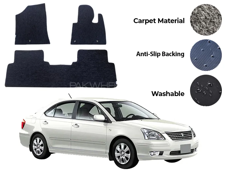 Toyota Premio Genuine Fitting Carpet Floor Mat 3PCS - Model 2001-2007