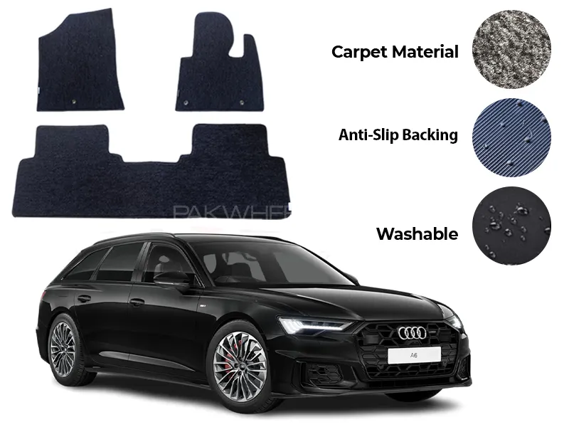 Audi A6 Genuine Fitting Carpet Floor Mat 4PCS - Model 2019-2024 Image-1
