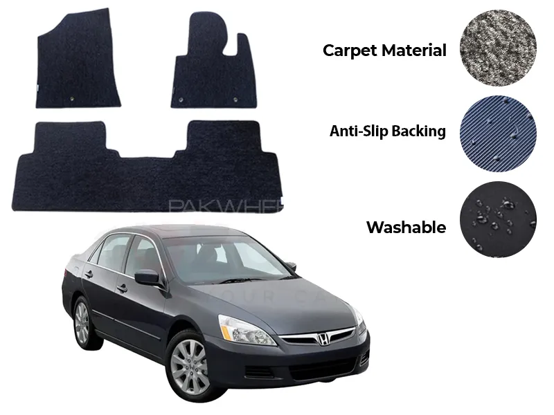 Honda CL-9 Genuine Fitting Carpet Floor Mat 3PCS Image-1