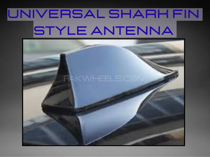 Universal Shark Fin Antenna [BLACK] Image-1