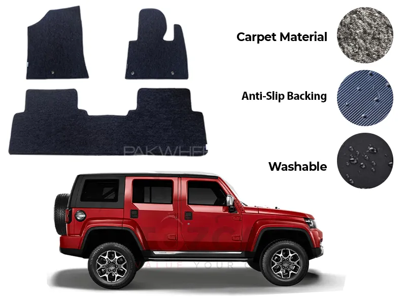 BAIC BJ40 Genuine Fitting Carpet Floor Mat 3PCS - Model 2020-2024