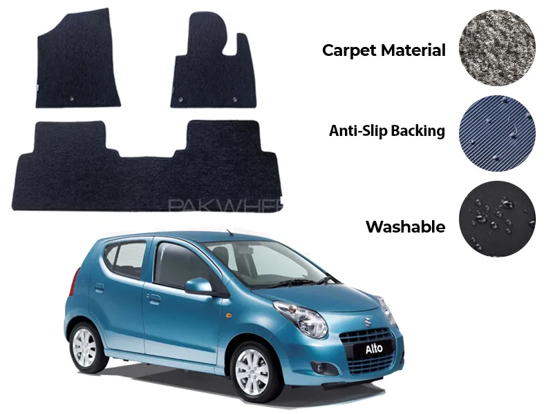 Suzuki Alto Fitting Carpet Floor Mat 3PCS - Model 2009-2014