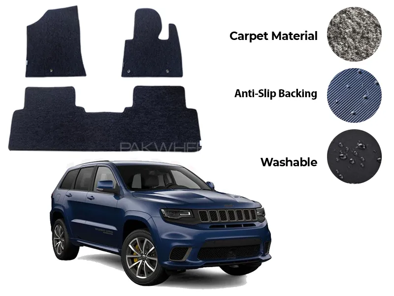 Kia Grand Carnival Fitting Carpet Floor Mat 6PCS - Model 2018-2020 Image-1