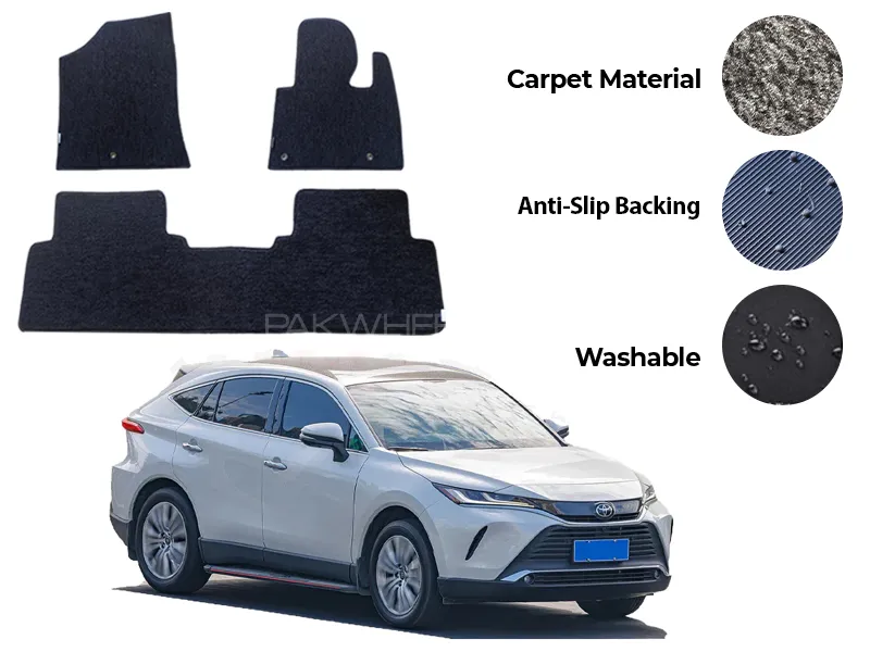 Toyota Harrier Genuine Fitting Carpet Floor Mat 5PCS - Model 2023-2025 Image-1