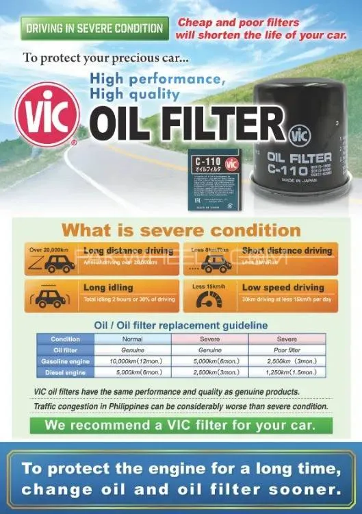 Honda N Wgn VIC Oil Filter -  Made in Japan Honda N Wgn VIC Oil Filter -  Made in Japan Image-3