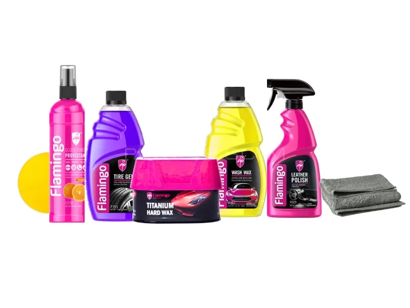 Flamingo Car Care Bundle | Pack of 6 Image-1