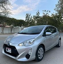 TOYOTA AQUA S KEY START MULTI PACKAGE NEW SHAPE (1500cc)
Model 2015 || Registered 2019 end
Silver Color
1/2 pc touchup 
99,000 KMS Driven
New Blue Interior
Climate control A/c
Multi Steering
100% BATTERY AND ABS  
Radar 
Interior is as crispy as new 
Still Smells Like New 
Extremely good condition 
Just like a brand new car
EXCHANGE POSSIBLE WITH ANY CAR
 
For inspection
Available at SUPREME CARS
Plot # 151/F,Under Imam heights,Shop no.1&2, Main Khalid Bin Walid Rd, Karachi, Sindh 75400

|  Premium Cars  |  Best Prices  |  Optimum Performance | 
#supremecarsgang