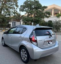 TOYOTA AQUA S KEY START MULTI PACKAGE NEW SHAPE (1500cc)
Model 2015 || Registered 2019 end
Silver Color
1/2 pc touchup 
99,000 KMS Driven
New Blue Interior
Climate control A/c
Multi Steering
100% BATTERY AND ABS  
Radar 
Interior is as crispy as new 
Still Smells Like New 
Extremely good condition 
Just like a brand new car
EXCHANGE POSSIBLE WITH ANY CAR
 
For inspection
Available at SUPREME CARS
Plot # 151/F,Under Imam heights,Shop no.1&2, Main Khalid Bin Walid Rd, Karachi, Sindh 75400

|  Premium Cars  |  Best Prices  |  Optimum Performance | 
#supremecarsgang