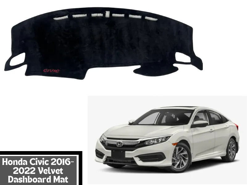 Honda Civic 2016-2022 Dashboard Mat Pad Cover Non-Slip Mat For Honda Civic X Image-1