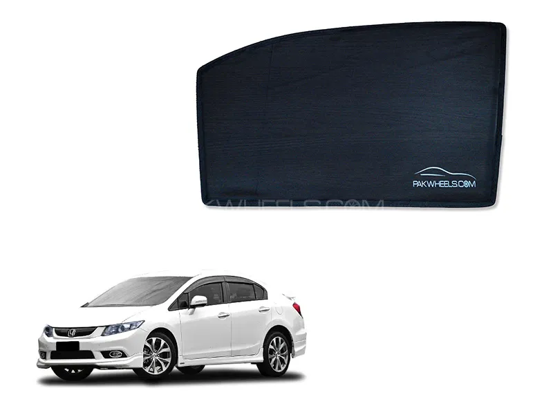 PakWheels Side Shade For Honda Civic Rebirth 2014-2016 4 Pcs Image-1