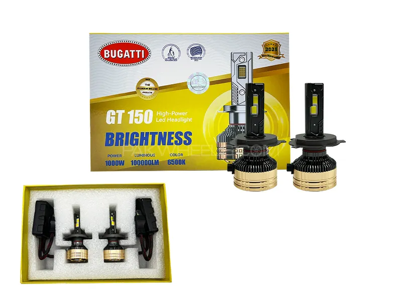  Bugatti GT150 Car Led 100000LM 6500K - H4 -1000W - 2025 New Edition (3 Month Warranty) Image-1