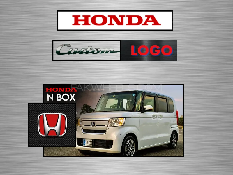 Honda N WGN Custom Rear Chrome Plated Logo Image-1
