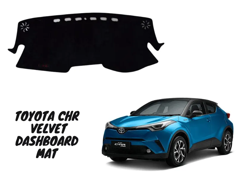Toyota CH-R 2016-2025 Premium Quality Customized Velvet Car Dashboard Anti Slip Mat - Car Dashboard Image-1