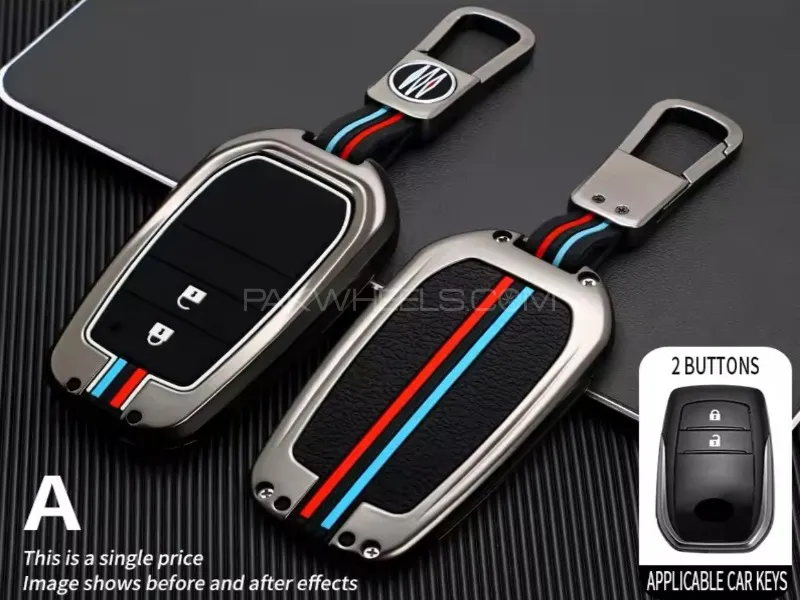 Toyota Yaris Hatchback Metal + Silicon Keycover Image-1