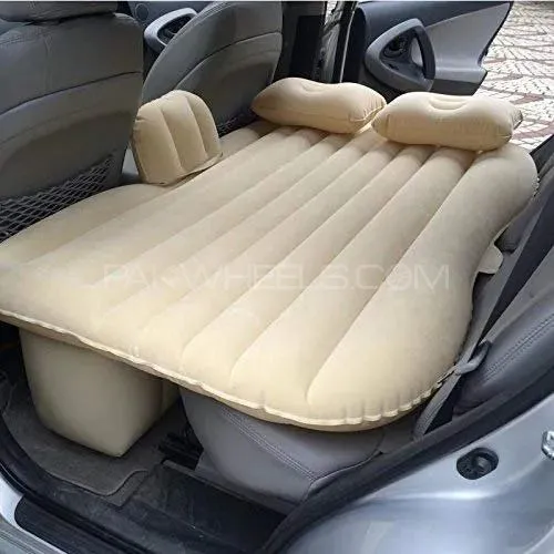 Universal Inflatable Car Travelling Bed | Portable Mattress  Image-1