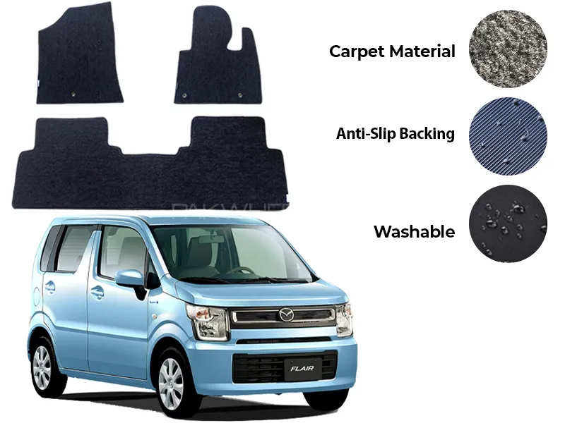 Mazda Flair Genuine Fitting Carpet Floor Mat 3PCS - Model 2013-2025 Image-1