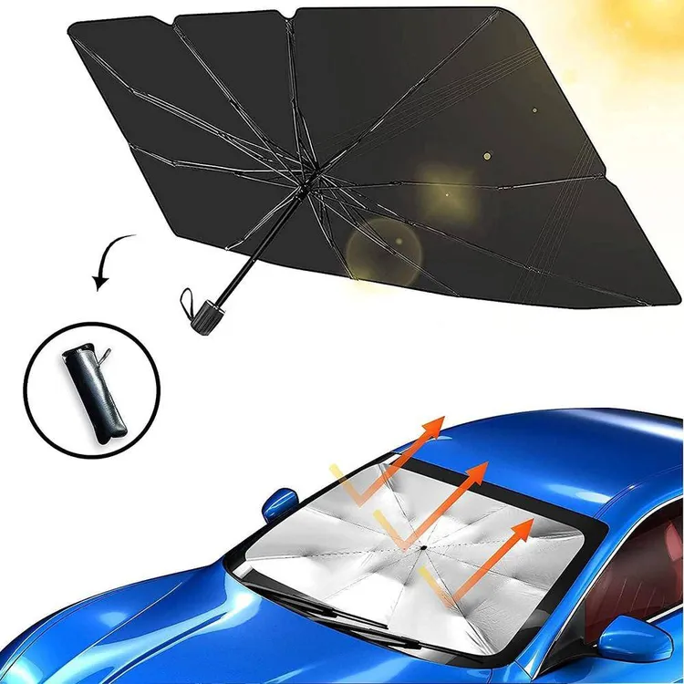 1 Pc Foldable Car Windshield Umbrella Image-1