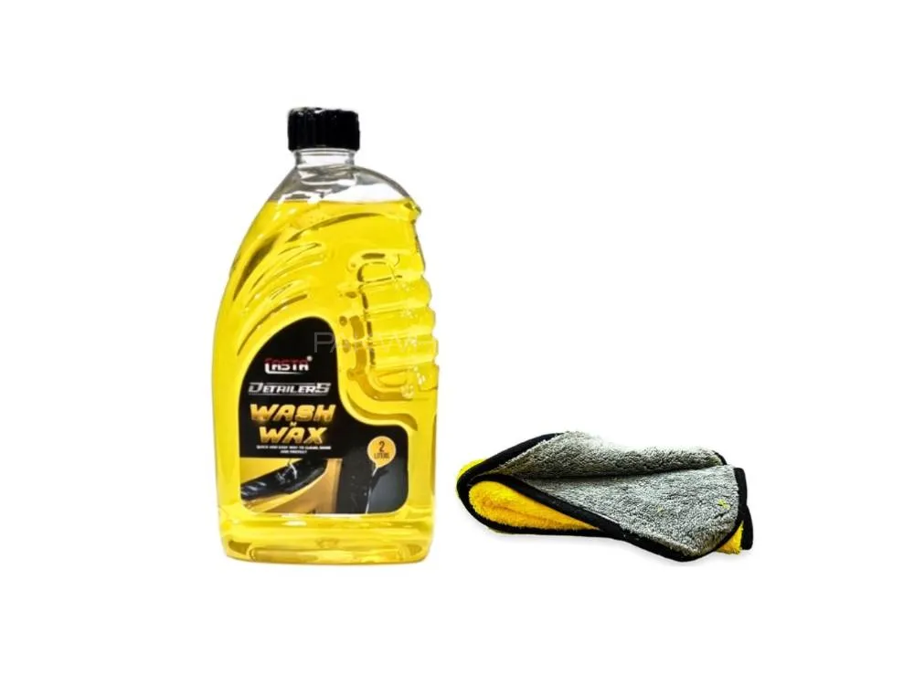 Casta Wash And Wax Shampoo 2L With Premium Microfiber Towel | Car Shampoo Image-1