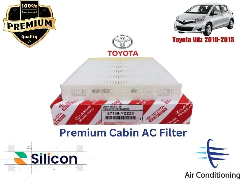 Toyota Vitz 2010-2015 Premium Quality Cabin Filter - Imported Image-1