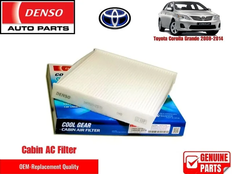 Toyota Corolla Grande 2008-2014 Denso Genuine Cabin Filter - Toyota OEM Quality Image-1