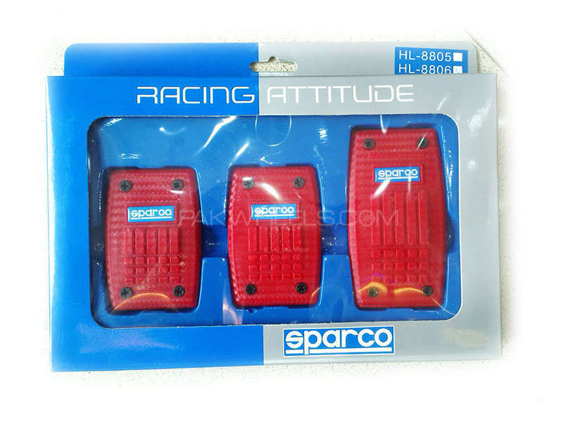 Brake Pedal Covers Sparco Racing Attitude - Sqaure Image-1