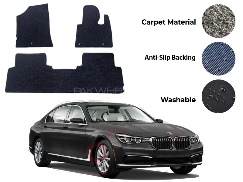 BMW 7 Series Genuine Fitting Carpet Floor Mat 5PCS - Model 2016-2022 Image-1