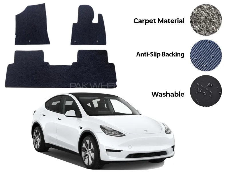 Tesla Model Y Genuine Fitting Carpet Floor Mat - Model 2020-2025 Image-1