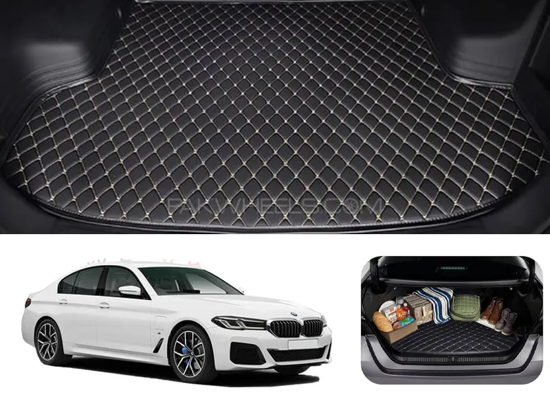 BMW 523i 7D Custom Car Trunk Mat - Model 2003-2017 Image-1