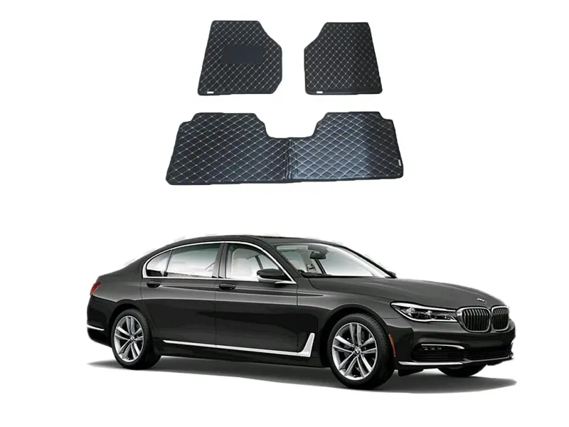 BMW 7 Series 7D Floor Mat ( Flat Style ) 5Pcs - Model 2016-2022 Image-1