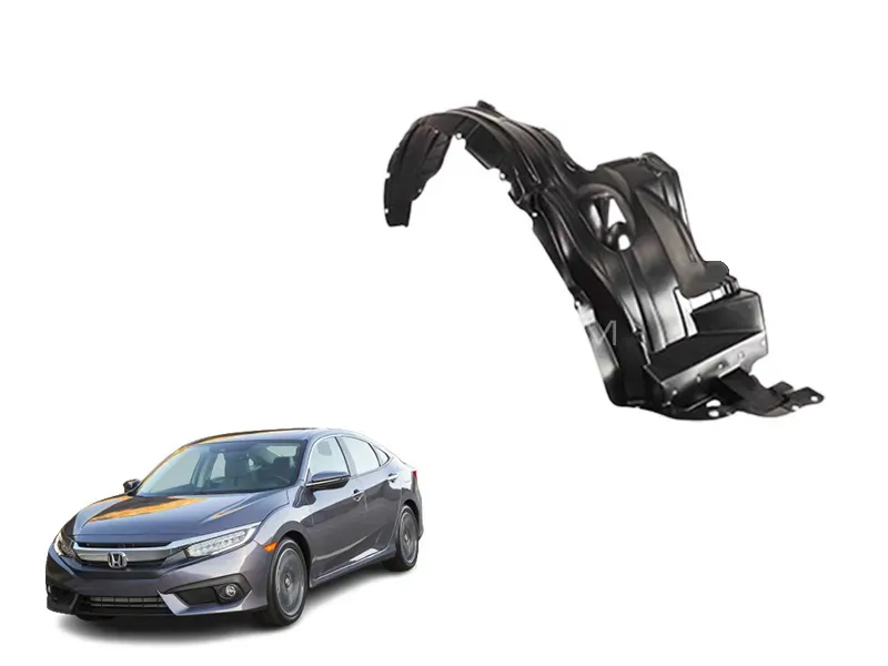 Honda Civic 2016-2021 Imported Fender Shield - LH Image-1