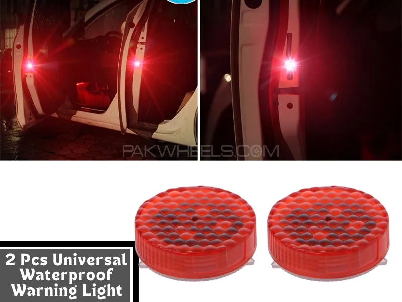 Universal LED Car Opening Door Safety Warning Anti-collision Lights Magnetic Sensor Strobe Flashing Image-1
