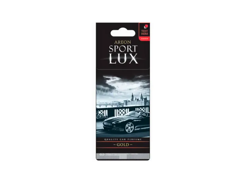 Areon Sport Lux Car Air Freshner Gold Image-1