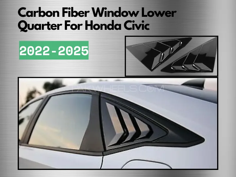 Carbon Fiber Window Lower Quarter For Honda Civic 2022-2025 Image-1