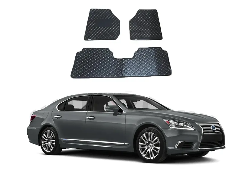 Lexus LS 600 7D Floor Mat ( Flat Style ) - Model 2010-2025 Image-1