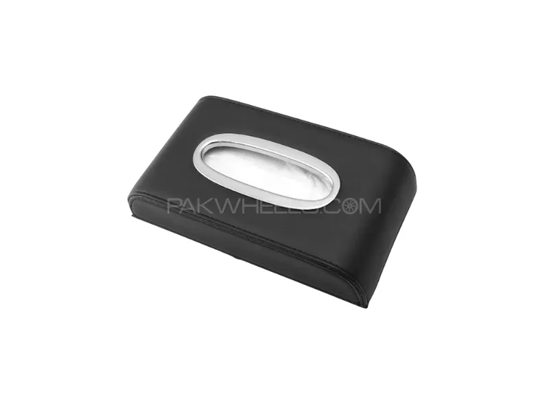 Universal Car Tissue Box Black Image-1