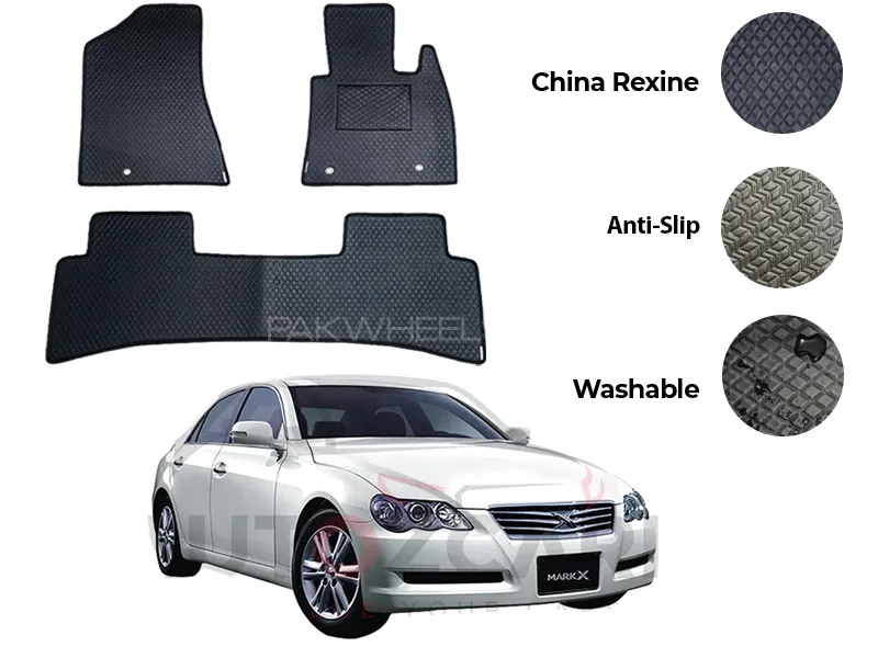 Toyota Mark X China Rexine Floor Mat 5PCS - Model 2004-2009 Image-1