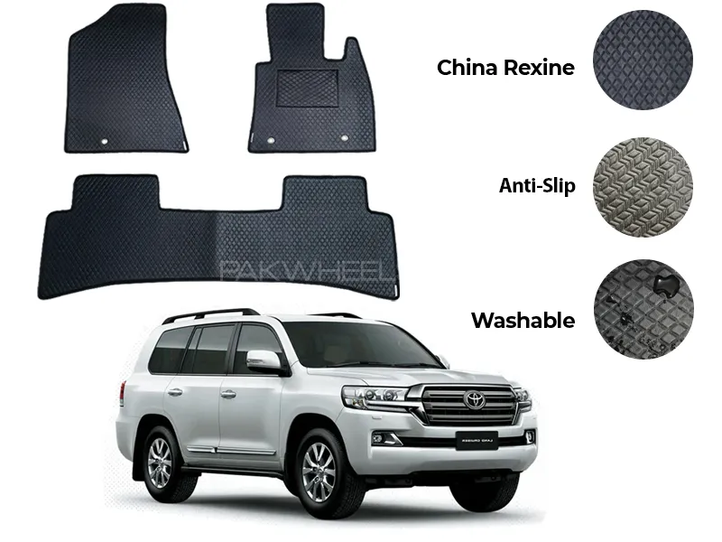 Toyota Land Cruiser China Rexine Floor Mat 4PCS - Model 2015-2017 Image-1
