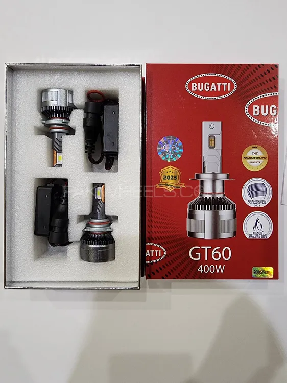 Bugatti GT60 Car Led Headlight Bulb 40000LM|6500K|400W|H4 Image-1