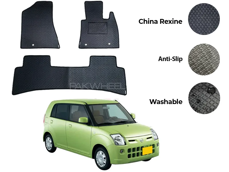 Nissan Pino China Rexine Floor Mat 3PCS - Model 2007-2008 Image-1