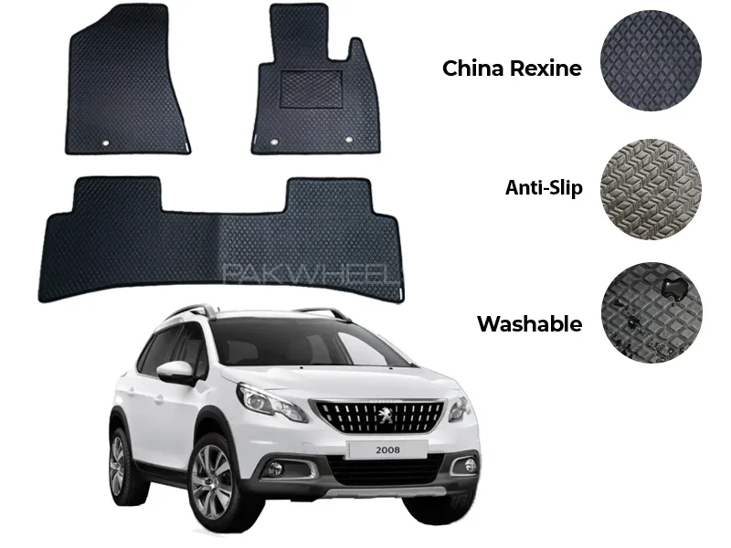 Peugeot 2008 China Rexine Floor Mat 3PCS - Model 2022-2025 Image-1