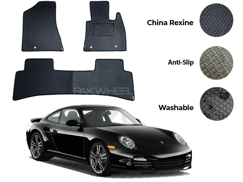 Porsche 911 China Rexine Floor Mat 3PCS - Model 2012-2018