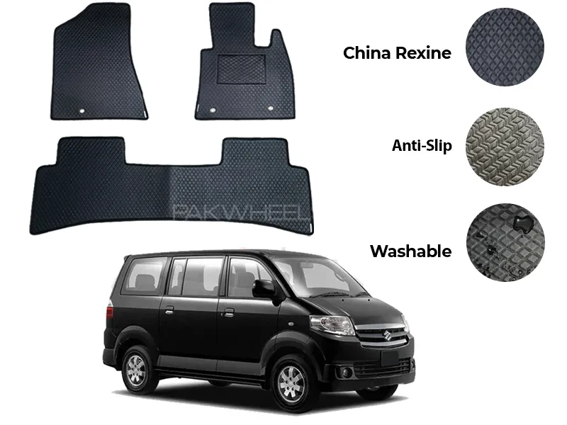 Suzuki APV China Rexine Floor Mat 4PCS - Model 2005-2018 Image-1