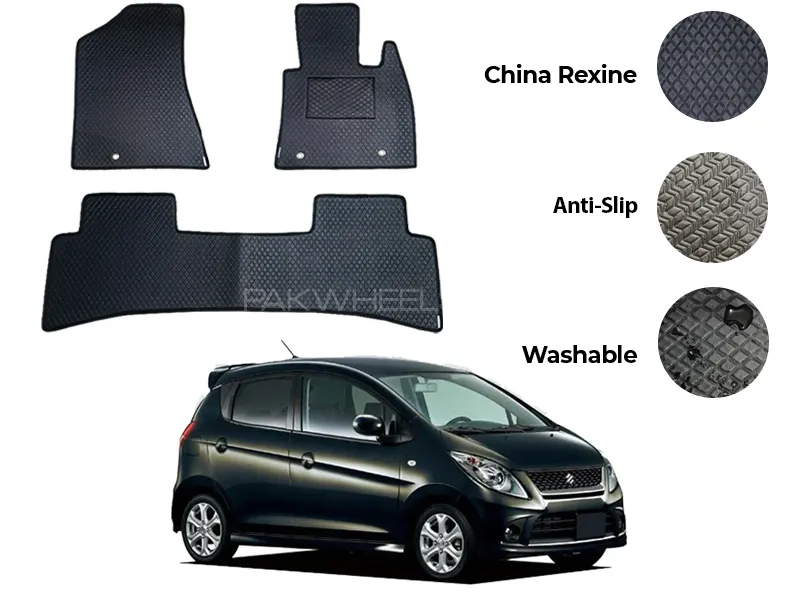 Suzuki Cervo China Rexine Floor Mat 3PCS - Model 2006-2009 Image-1