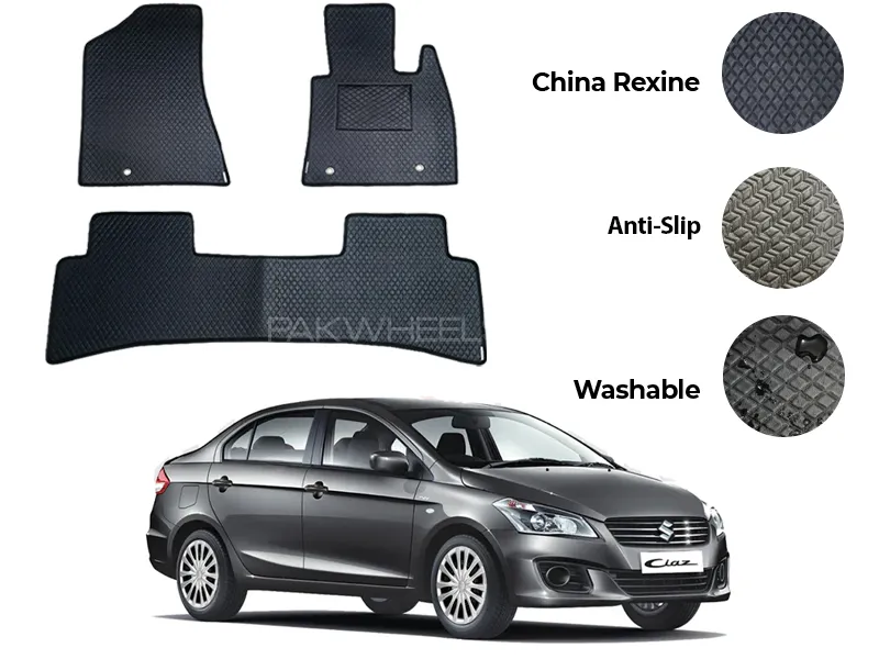 Suzuki Ciaz China Rexine Floor Mat 3PCS - Model 2017-2020 Image-1